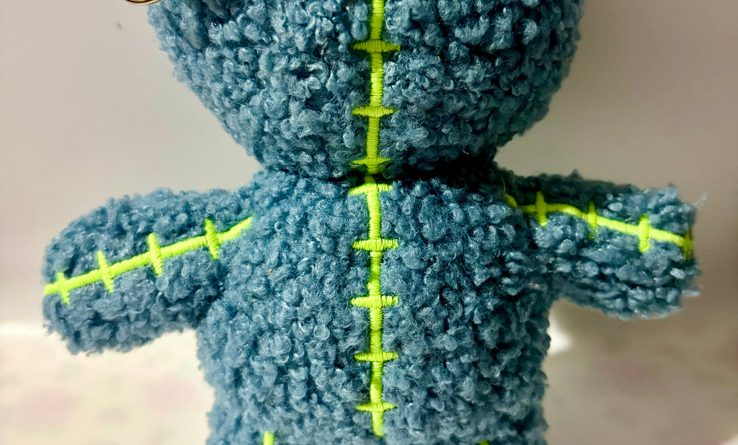 Faceless Love Bear Keychain- Blue