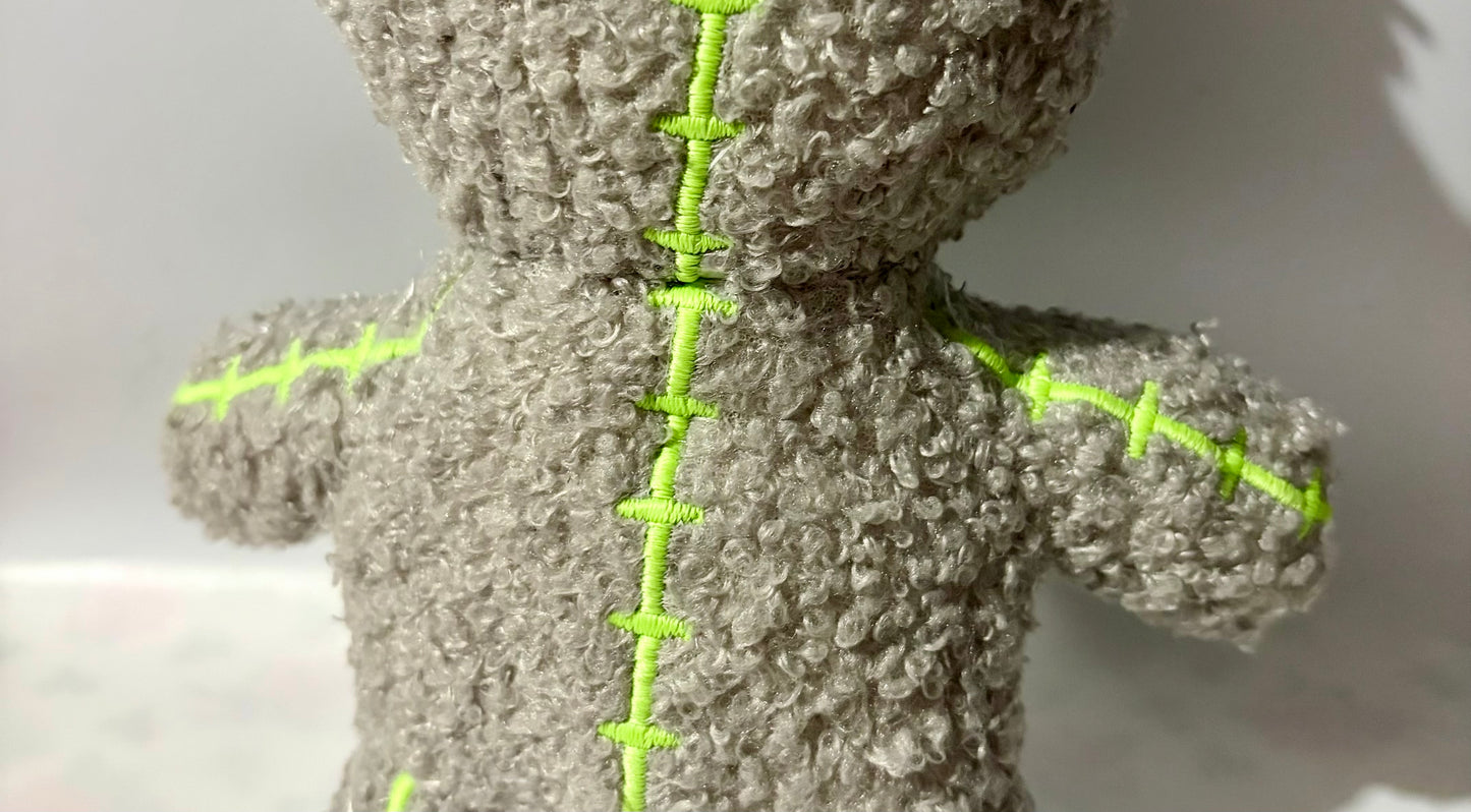 Faceless Love Bear Keychain- Grey