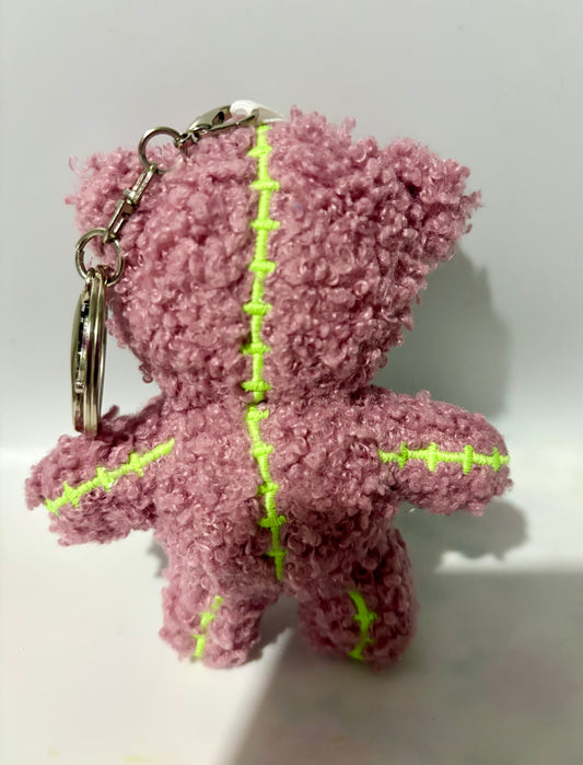 Faceless love Mini Bear Keychain- Rose