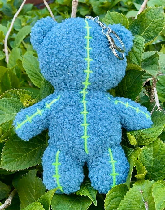 Faceless Love Bear Keychain- Blue